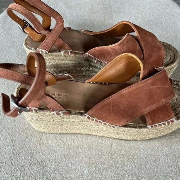 Rag and Bone Hera Espadrille Platform Sandal NEW Size 39 US 9 - Picture 3 of 12
